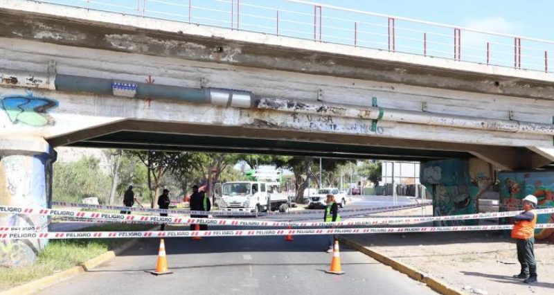 Reparación urgente del Puente Brasil en Vallenar